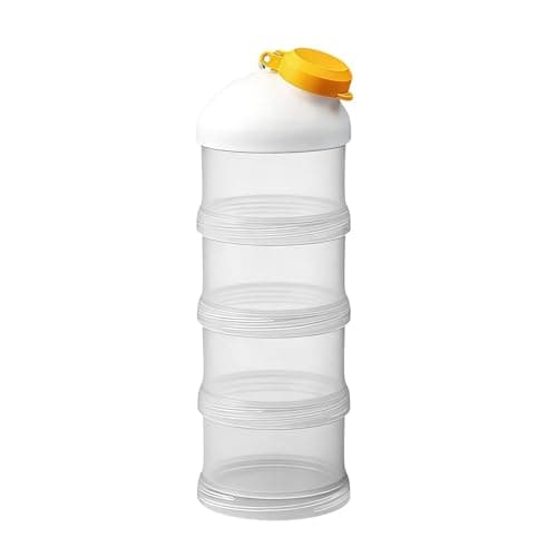 Stackable Powder Dispenser, Airtight Travel Storage Box, Multiple Layer Protein Container with Compact Design, Formula Organizer, Portable Container with Easy Access, Child Storage for Car, Vacation
