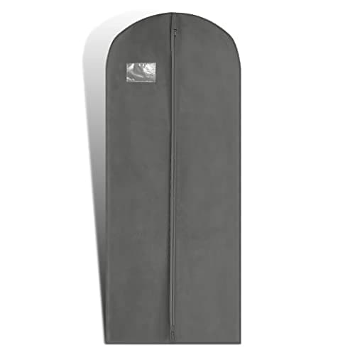 Hoesh UK Women Grey 60 Inches Breathable Bridesmaids Long Zip Wedding Gown Dress Travel Storage Garment Cover Bag — view 6