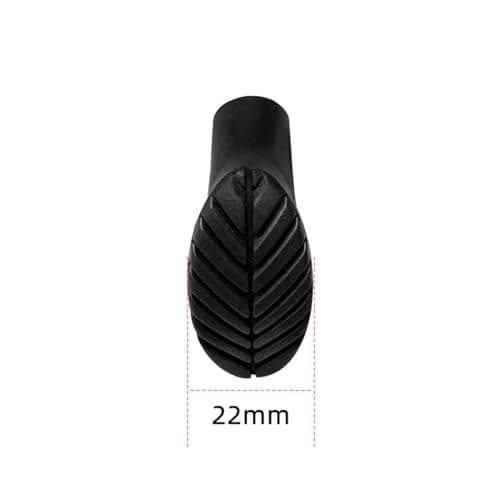 Pack of 3 Nordic Walking Poles Rubber Buffer Nordic Walking Pads Asphalt Rubber Buffer Universal Walking Poles Rubber Buffer Non-Slip Ttrekking Rubber Buffer Pads Foot Cover for Trekking Poles — view 3