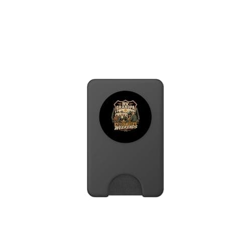 Rv Grandpa Built For Weekends Camping Travel PopSockets PopWallet for MagSafe — view 2