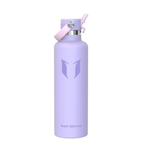 Sparrow Insulated Water Bottle 1L FlipFlow Metal Drinks Bottle with Straw