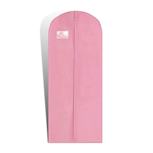 Hoesh UK Women Pink 60 Inches Breathable Bridesmaids Long Zip Wedding Gown Dress Travel Storage Garment Cover Bag — view 6