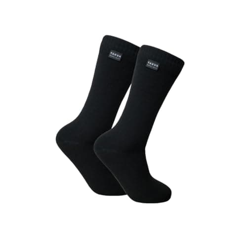 TAKVA Waterproof Wudhu Socks for Men & Women – Breathable Microporous Membrane, 4-Way Stretch, All-Season Outdoor Performance – Waterproof Hiking Socks for Masah, Travel & Rugged Terrain