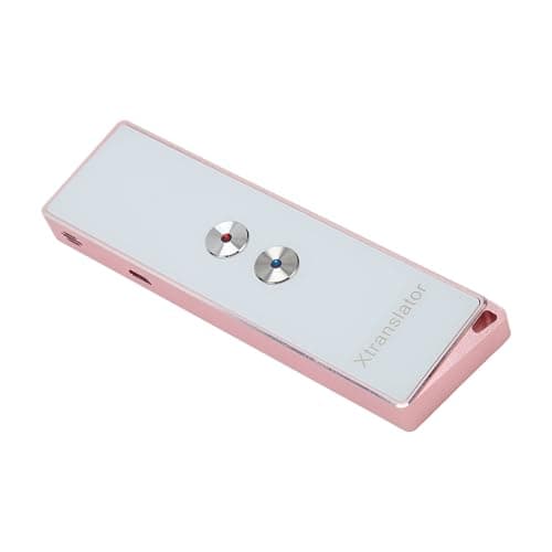 Acouto Translator Device Support 74 Languages 70 Accents Real Time 5.0 99% Accuracy Rate Handheld Voice Translator Rose Gold, Can Be for a Time. Language Device Voice (Rose Gold)