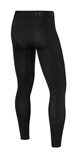 TCA Men Pro Performance Compression Leggings Thermal Base Layer Tights - Black Stealth, M — view 2