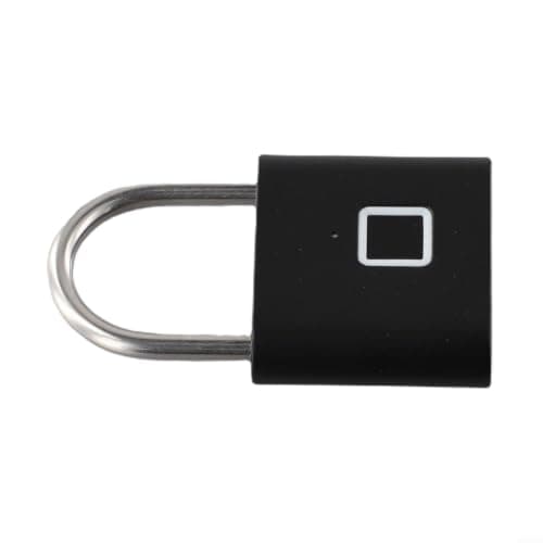 Biometric Padlock Stainless Steel Shackle 4mm Thick — view 4