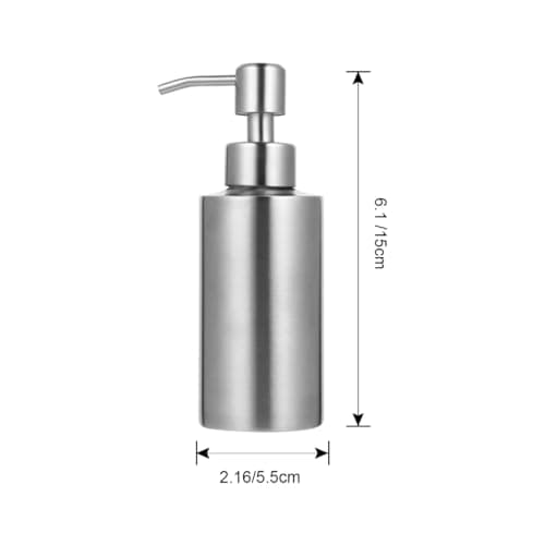 iplusmile 250ml Countertop Hand Soap Dispenser Stainless Steel Pump Bottle — view 5