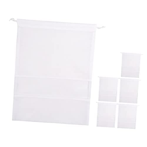 6pcs Shoe Storage Bag Portable Shoe Bags Shoe Duffle Bag Drawstring Shoe Portable Shoes Drawstring Storage Non Woven Shoe Bags White Cosmetic Non-Woven Fabric Shoe Cover Travel
