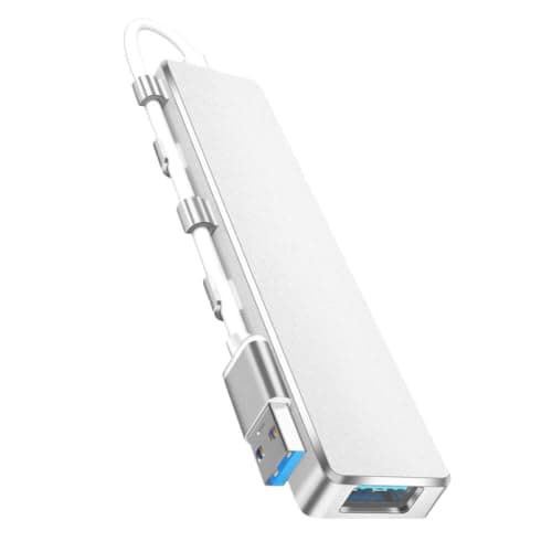 Multi-port USB Hub 4 Ports Stainless Steel ABS Data Splitter
