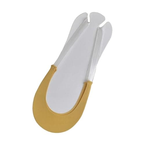 Unisex Split Toe Socks, with Sheer Finish and Design, Comfortable Footwear Layer for Everyday Wear, Sandals, Travel, Warm Weather Outfits Casual Daywear (10) Yellow
