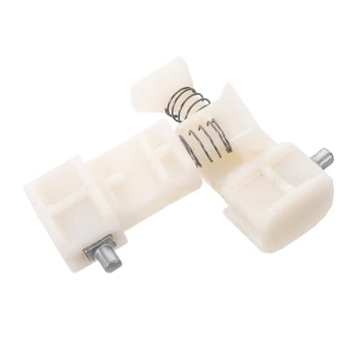 VOSAREA 2pcs Suitcase Handle Lock Buckle PVC White for Luggage and Suitcase Handle Repair, Easy Installation, Reliable Stability