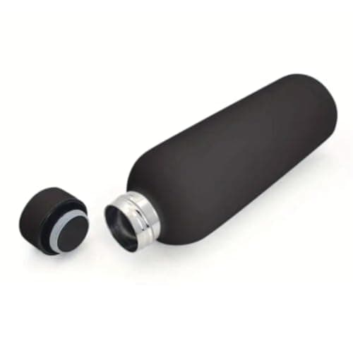 500ml Double Wall Stainless Steel Vacuum Flask, Insulated, Leakproof Flask, Matte Black, Keeps Drinks Hot or Cold, Reusable Travel Water Bottle — view 5