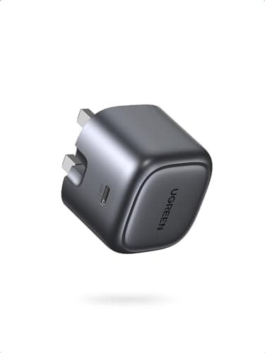 UGREEN 30W USB C Charger Nexode PD3.0 Foldable GaN Fast Charger Silver Grey