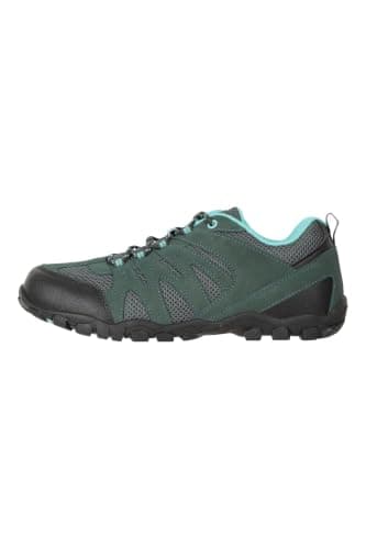 Mountain Warehouse Outdoor Womens Hiking Shoes - Suede & Mesh Upper, Mesh Lined Trainers - for Spring Summer, Hiking, Walking & Outdoors Petrol Adult Shoe Size 6 — view 5