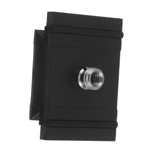 FUNNETOYU Camera Tripod Quick Release Plate with Alloy and Plastic Construction, Portable Mounting Adapter for Dslr Cameras and Projectors, for Video Shooting, Black, 2.1x1.7 Inch