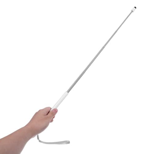 Teacher Pointer Stick Retractable White Telescopic Stainless Steel — view 4