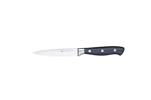 MasterClass Utility Knife, Edgekeeper Small Kitchen Knife Stainless Steel Self-Sharpening, 11.5cm (4.5"), Clam Packed, Black — view 2