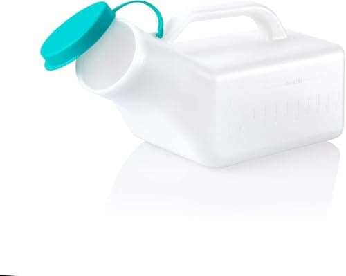 3X ALIA Male Urinal Bottles | 1000ml | Secure Cap | Clear Scale