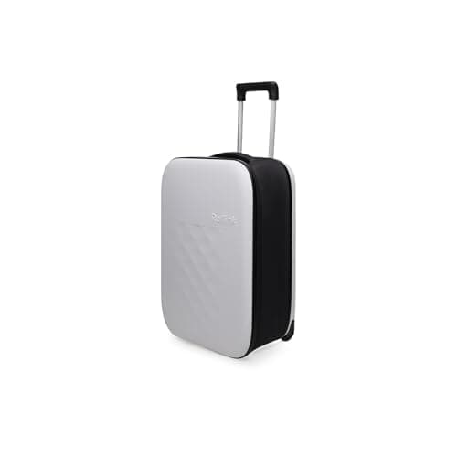 Rollink Flex Vega Collapsible Suitcase - Fully Collapsible, Hardshell, Silent, Coated Wheels for Smooth Gliding, Scratch, Water & Impact Resistant, Snow White, Carry-On 21-Inch (11.8 Gal packing — view 2