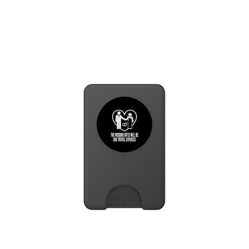 Wedding s Are Travel Expenses Bride and Groom Honeymoon PopSockets PopWallet for MagSafe — view 2