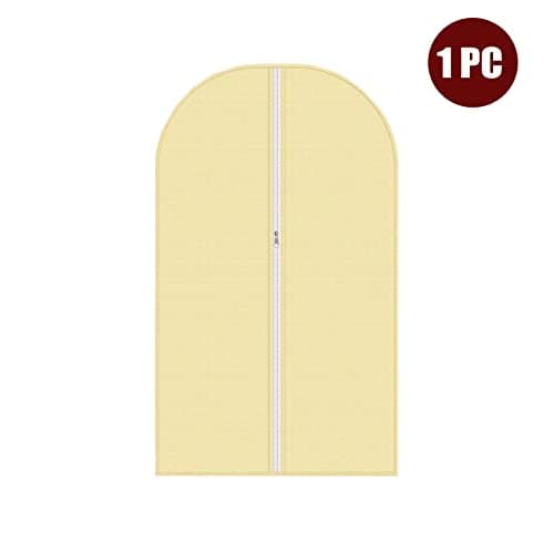 Vinsani 1pc Dustproof Garment Bags Hanging Clothes Covers Breathable, Cream — view 6