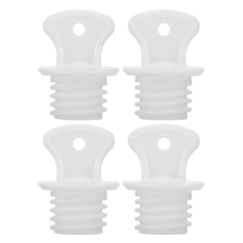TOYZFRIENDY 4pcs Hot Water Bag Lid Rubber Sealing Top White Universal Fit Leak Prevention for Office Travel