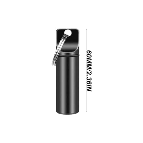 Lmyzcbzl Waterproof Aluminum Pill Box, Pill Box Keychain, Pocket Pill Case, Portable mini Pill Boxes, Portable Pill Container for Outdoor Travel — view 2