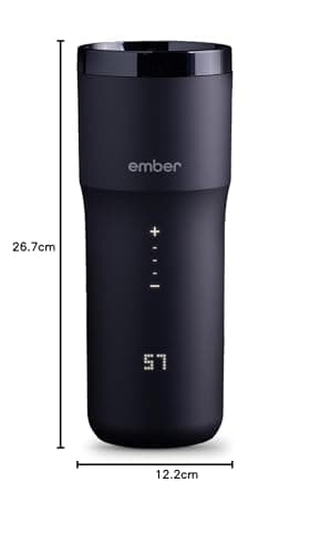 Ember Temperature Control Smart Travel Mug 2+ with Apple Find My Feature - 355 ml App-Controlled, Rechargeable Insulated Coffee Flask with Leakproof Lid - Fits Most Cup Holders - 3-hr Battery Life — view 5