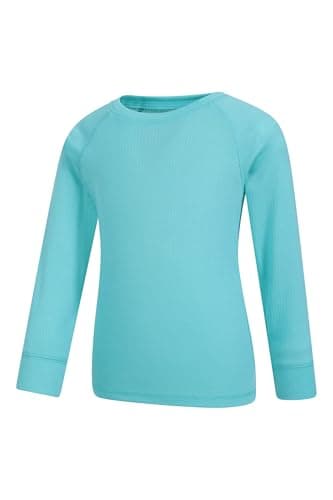 Mountain Warehouse Talus Kids Techtherm Base Layer Top Teal (02 2-3y — view 5