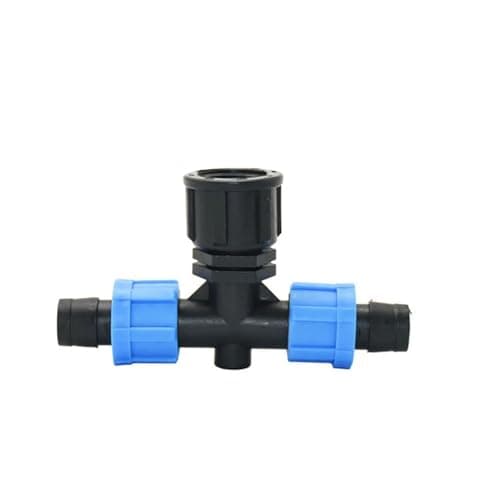 WENYOG Drip Irrigation Faucet Adapters 16mm Micro Irrigation Drip Tape Connectors Tee Repair Elbow End Plug Tap Fittings(Burgundy) — view 6