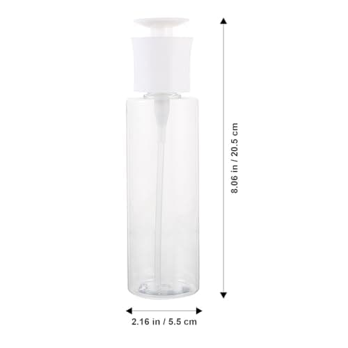 BESPORTBLE 2pcs Ml Refillable Lotion Dispenser Pump Bottle Portable and Lightweight White Cream Container Made of Sturdy Pp and Pet, for Face Cream and Travel Skincare Storage — view 2