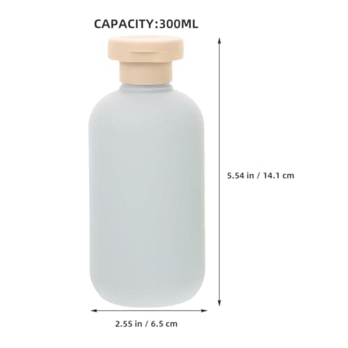 UPKOCH 2pcs Ml PE Flip Cap Refillable Shampoo Bottle Dispenser for Travel — view 2