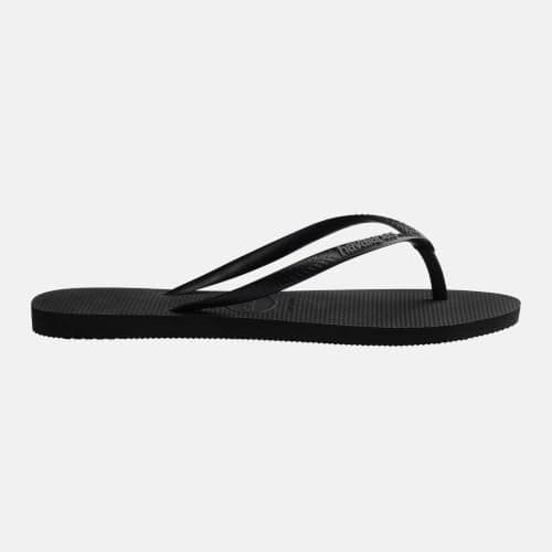 Havaianas Slim Logo Pop Up Women Flipflop Black/Steel Grey 6.5/7 UK — view 5