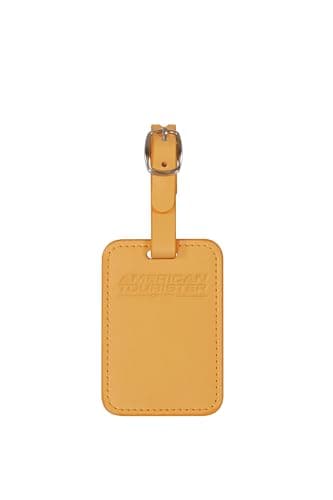 American Tourister Soundbox Hard Shell Suitcase 77 cm Large Yellow with Luggage Tags, Papaya pop — view 3