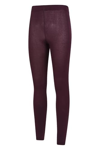 Mountain Warehouse Isotherm Womens Brushed Leggings - Lightweight Ladies Tights, Breathable, Thermal Underwear, Warm - Best for Skiing, Snowboarding Burgundy M — view 6