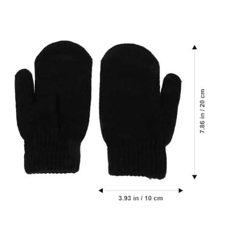 3 Pairs Women Winter Mittens Acrylic Fiber Warm Gloves for Skiing — view 2