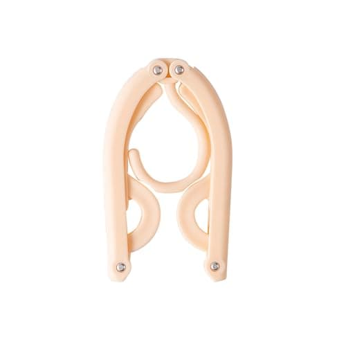 Travel Folding Hanger Household Multifunctional Portable Hanger (Blue Pink Green Beige) — view 3