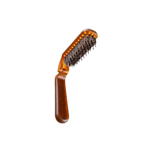 KTUXZCI Folding Brush Travel Folding Hair Tool Collapsible For Quick Maintenance Anywhere Anytime Easy To Store Hair Brush Portable Compact Pocket Size — view 4
