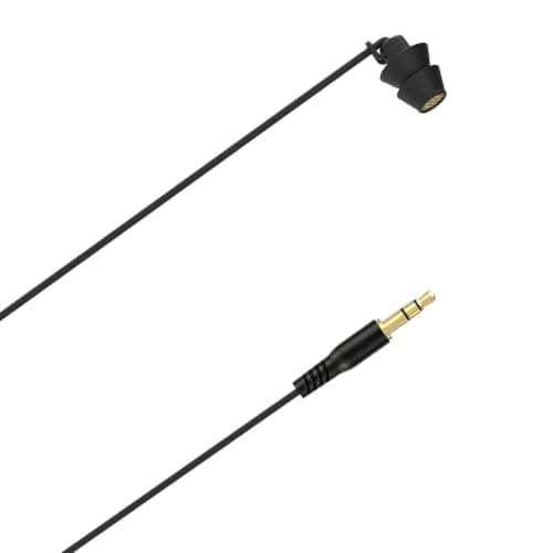 GEEKRIA Sleep Earplugs, 6.6 ft / 200cm Mono Earbud Single Ear Noise Isolating Earphone, 3.5 mm Tangle-Free Sleep Headphones for Side Sleepers In-Ear Wired Headphones (Without Mic/Black) — view 6