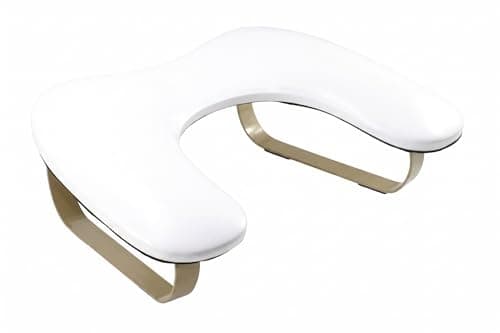 U Shaped Arm Rest for Nails, Dull Champagne Gold with Subtle Shimmer Stands