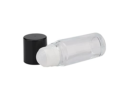 2 Pcs 50ml/1.7oz Glass Deodorant Roller Bottle Empty Roll On Bottles Deodorant Containers DIY Rollerball Bottles For Sunscreen Moisturizer Cosmetics — view 5
