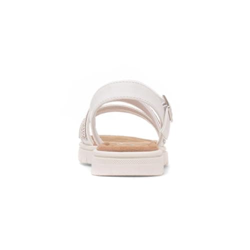 Lilley Junior Snowdonia Girls White Buckle Sandal - Size 2 UK - White — view 5