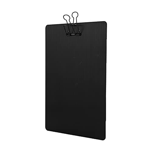 Generic Multifunctional Metal Nursing Clipboard, Scratch Resistant Wearproof Drawing Board, 12.5 X 8.5in, Can Write in Hand (Black) — view 2