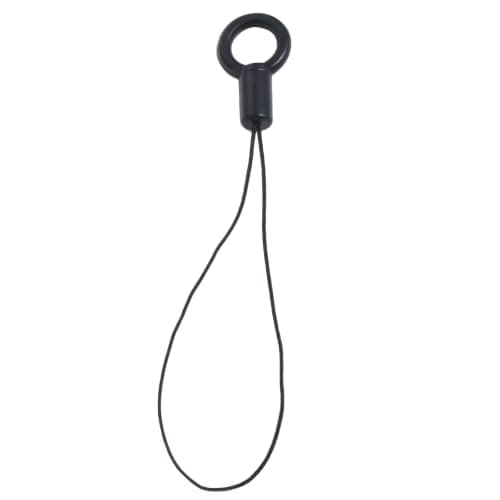 Black Plastic Lanyard Keychain Straps, 10 Pack for Phone Keys ID — view 4