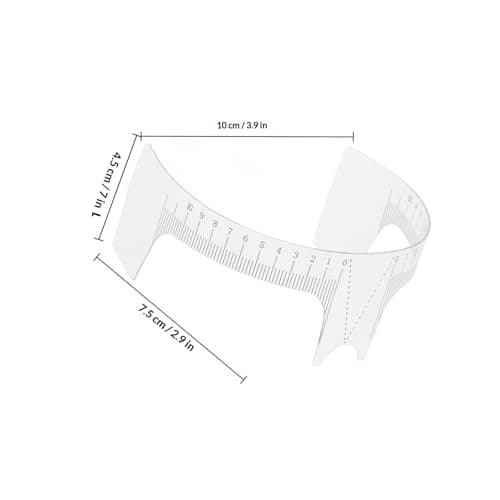 5pcs Eyebrow Stencil Ruler with Level and Scale for Balanced Brows — view 2