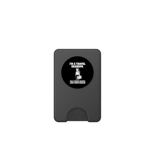 I’m A Travel Grandpa Like A Normal Grandpa Just Much Cooler PopSockets PopWallet for MagSafe — view 2