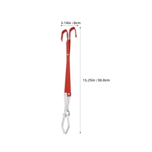 Ciieeo Stainless Steel Charcoal Clip Barbecue Tong, Long-Handled Fire Tong for Outdoor Fire Pit, Easy-Control Firewood and Charcoal Positioning — view 2