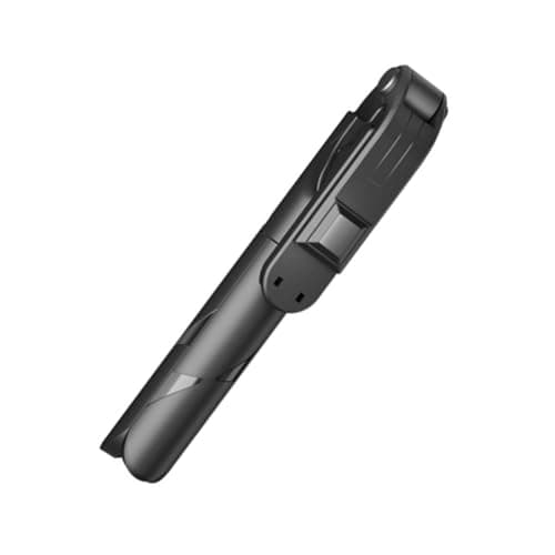 GALPADA Portable Photography Tripod Selfie Stick Tripod Phone Selfie Stick Adjustable Foldable Wireless, Abs Aluminum Alloy, Black, 1m, for Hiking and Traveling