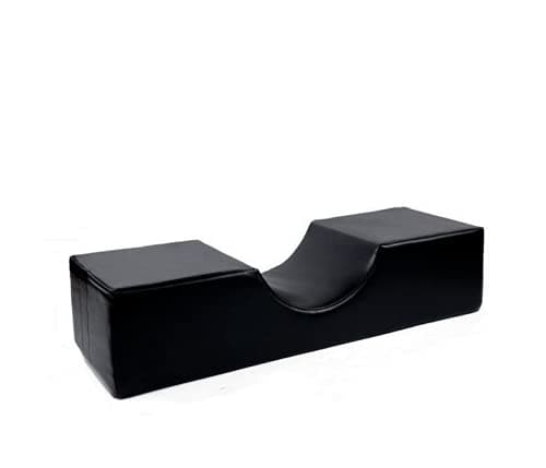 ausuky Eyelash Extension Special Pillow Grafted Salon Lash U Shaped Pillow Shelf Pads (Black Leather)
