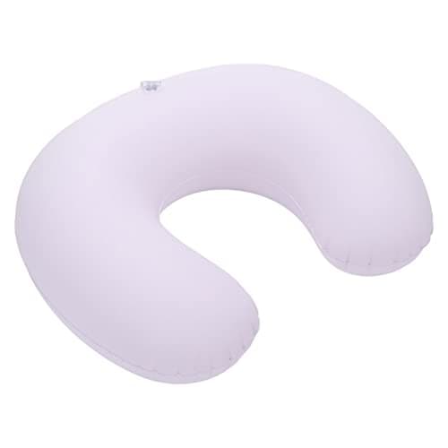 ulafbwur U-shaped Travel Pillow Neck Pillow Cushion U-shaped Pillow Flocked Plush Fabric Comfortable Touch Sky Blue One Size — view 2